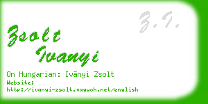 zsolt ivanyi business card