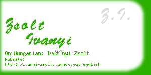 zsolt ivanyi business card
